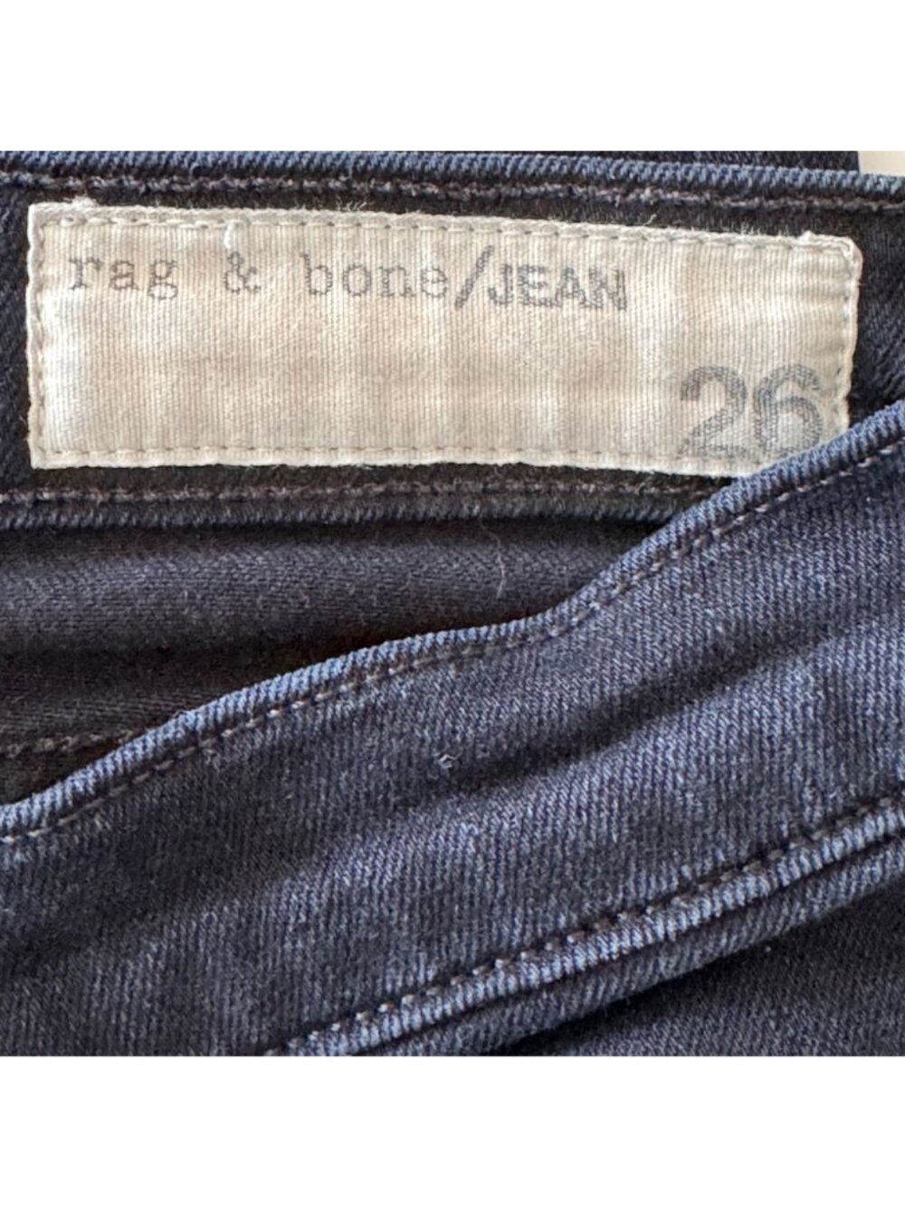 Rag & Bone Women's Coal Skinny Jeans Size 26 Button Fly Cotton Denim Designer - Picture 5 of 15